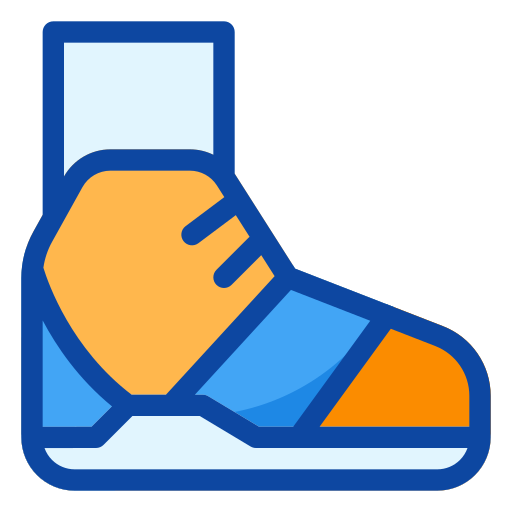 zapato deportivo Generic Outline Color icono