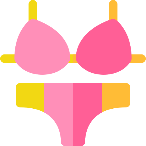 bikini Basic Rounded Flat icono