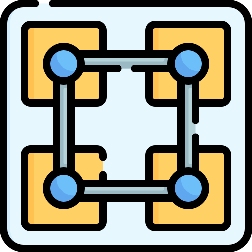 blockchain Special Lineal color icono