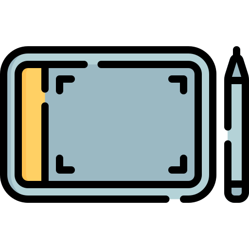 grafiktablet Special Lineal color icon