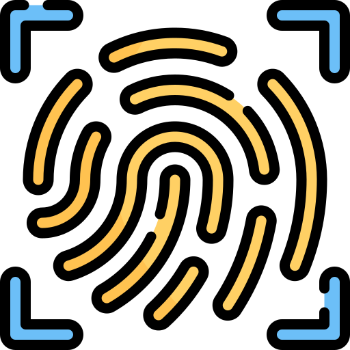Fingerprint scan Special Lineal color icon