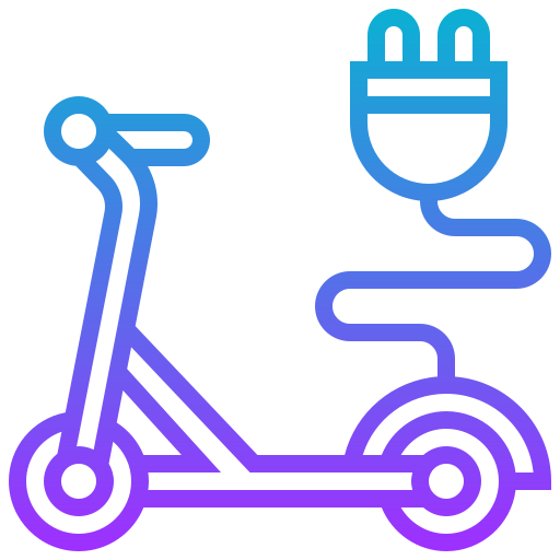 Electric bicycle Meticulous Gradient icon