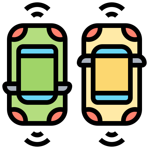 自動運転車 Meticulous Lineal Color icon