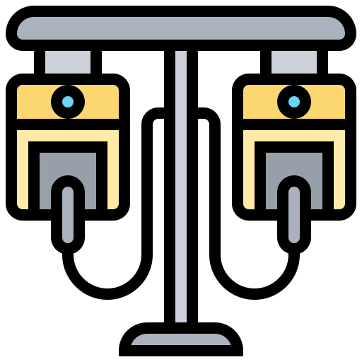 estación de carga Meticulous Lineal Color icono