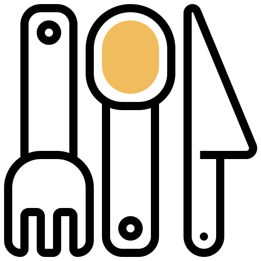 カトラリー Meticulous Yellow shadow icon