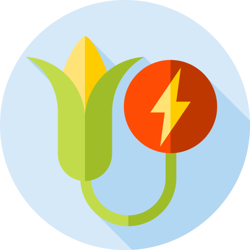 energía de biomasa Flat Circular Flat icono