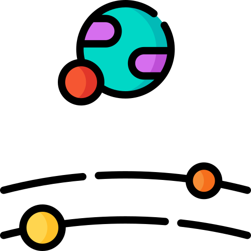 exoplanet Special Lineal color icon
