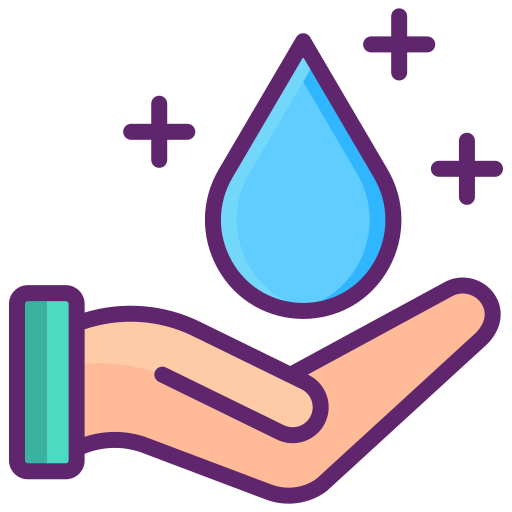 agua limpia Flaticons Lineal Color icono