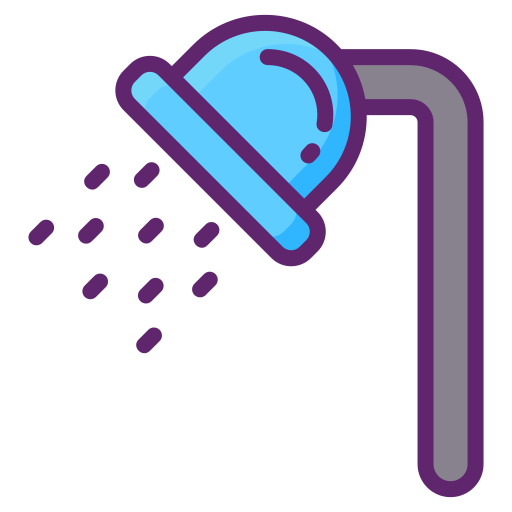 Shower head Flaticons Lineal Color icon