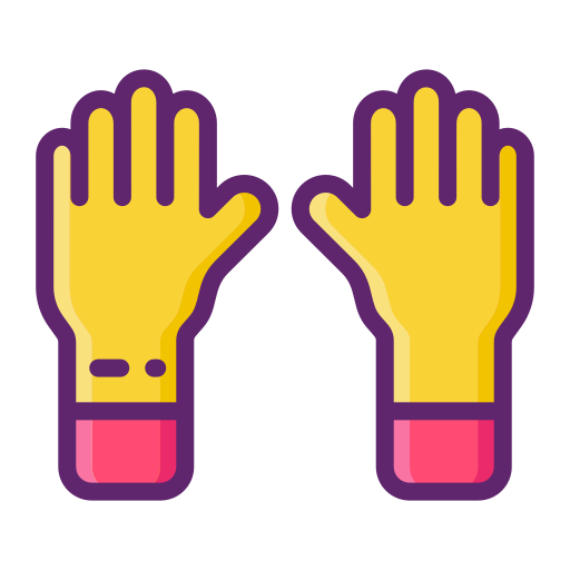 Защитные перчатки Flaticons Lineal Color иконка