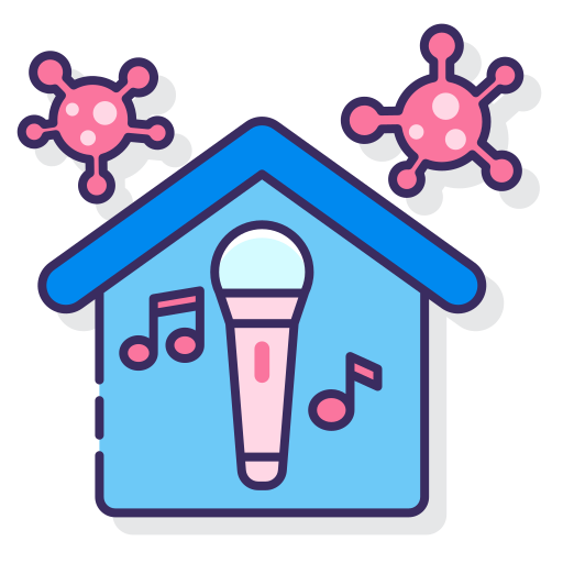 Singing Flaticons Lineal Color icon