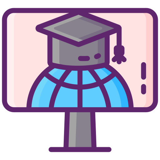 Online learning Flaticons Lineal Color icon