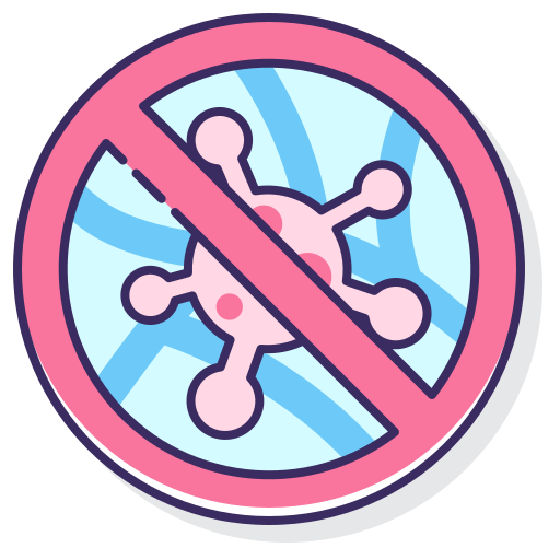 No virus Flaticons Lineal Color icon