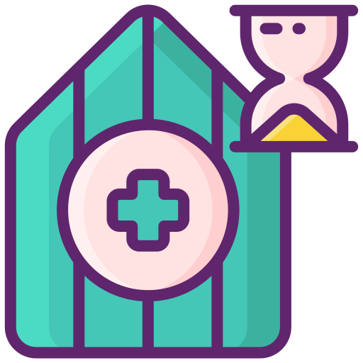Hospital building Flaticons Lineal Color icon