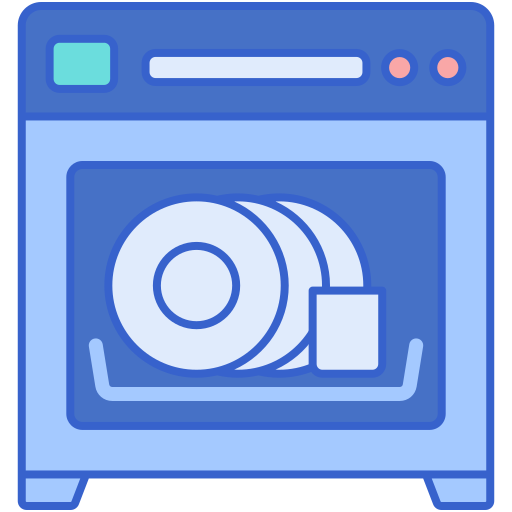 Dishwasher Flaticons Lineal Color icon