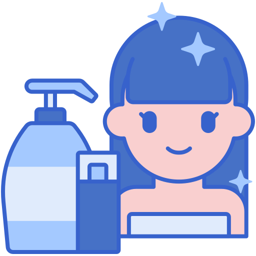 Hair Flaticons Lineal Color icon