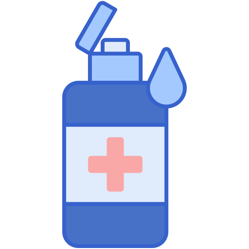 Hand sanitizer Flaticons Lineal Color icon