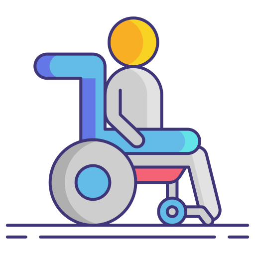 discapacidad Flaticons Lineal Color icono