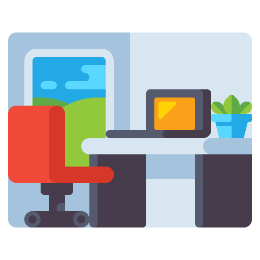 Home office Flaticons Flat icon