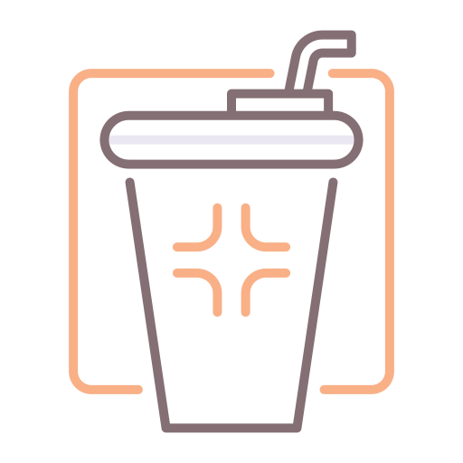 Protein shake Flaticons Lineal Color icon