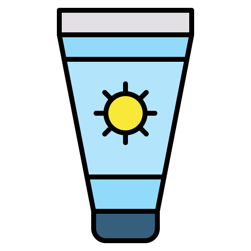 bloqueador solar Generic Outline Color icono