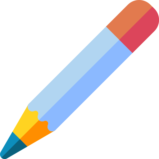 Pencil Basic Rounded Flat icon