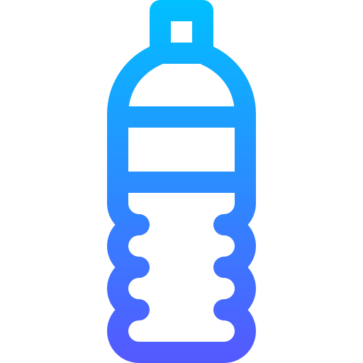 wasserflasche Basic Gradient Lineal color icon