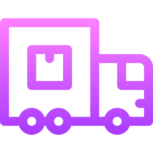 Delivery truck Basic Gradient Lineal color icon