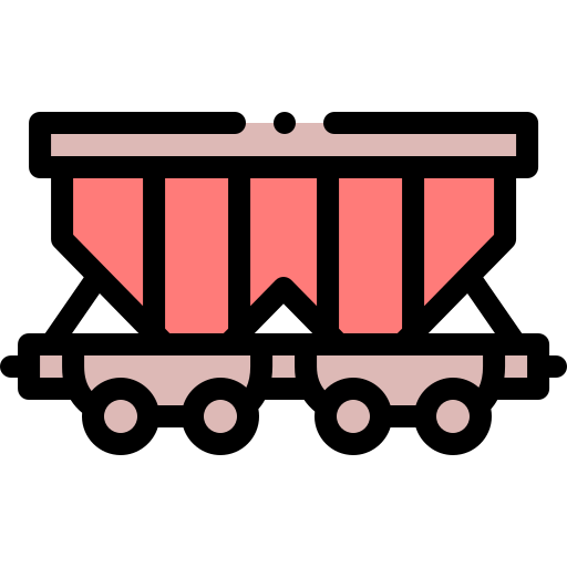 vagón de mercancías Detailed Rounded Lineal color icono