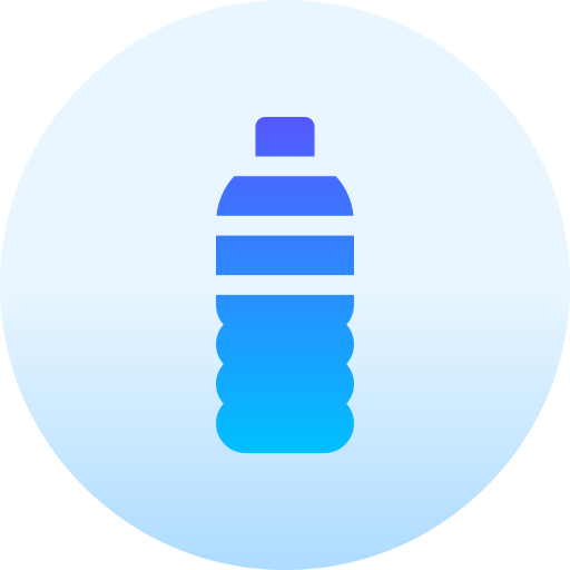 botella de agua Basic Gradient Circular icono