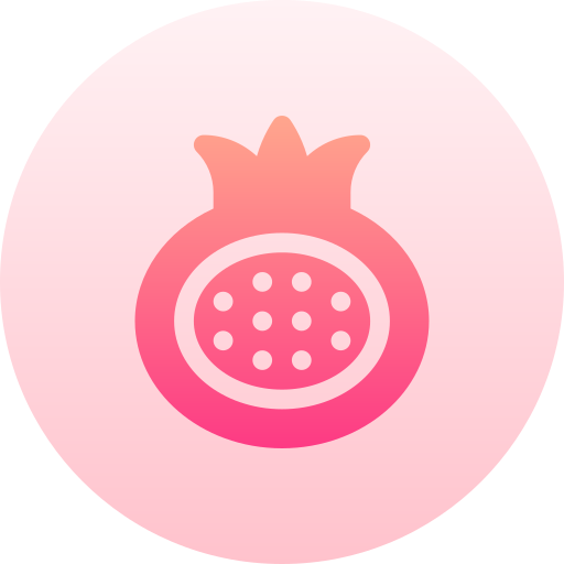 granaatappel Basic Gradient Circular icoon