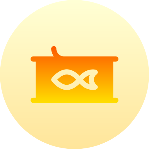 Canned food Basic Gradient Circular icon