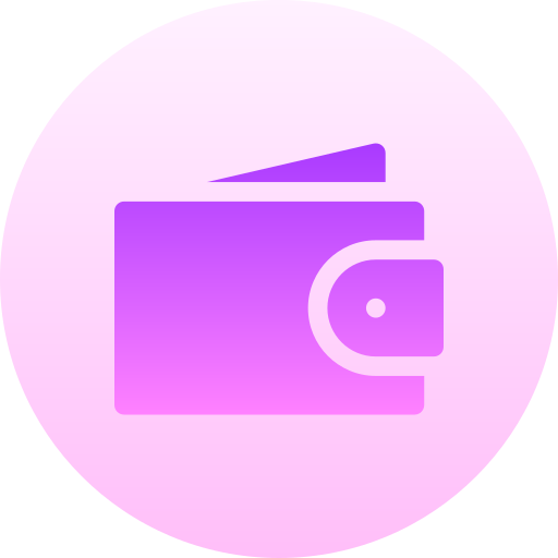 portafoglio Basic Gradient Circular icona