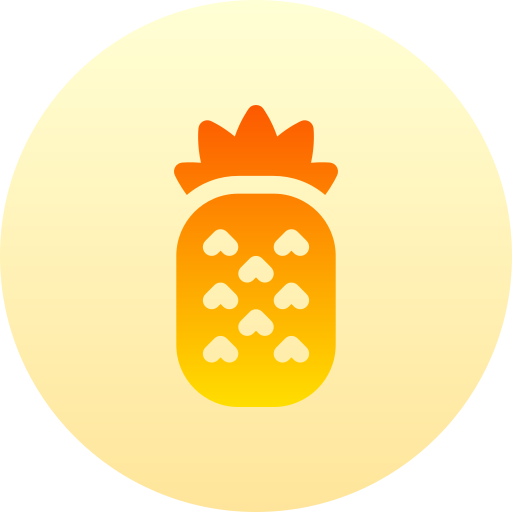 Pineapple Basic Gradient Circular icon