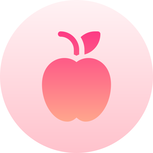 maçã Basic Gradient Circular Ícone