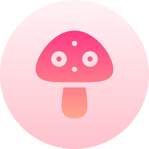 Mushroom Basic Gradient Circular icon