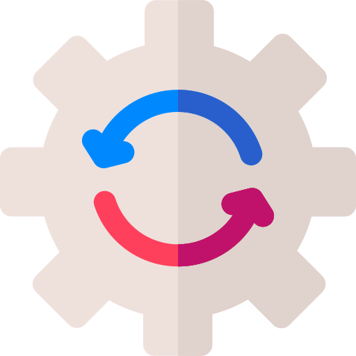 proceso Basic Rounded Flat icono
