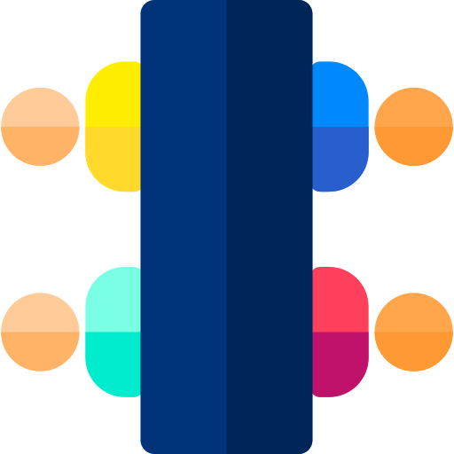 riunione Basic Rounded Flat icona