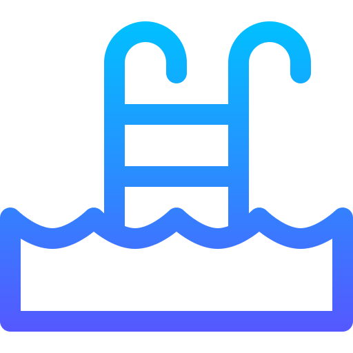 Плавательный бассейн Basic Gradient Lineal color иконка