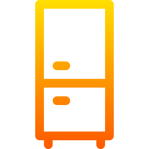 kühlschrank Basic Gradient Lineal color icon
