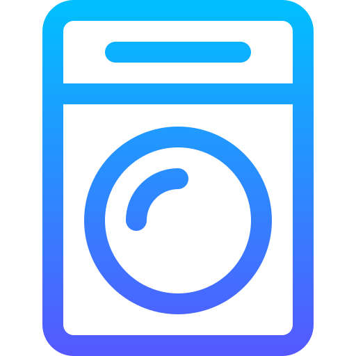 세탁기 Basic Gradient Lineal color icon