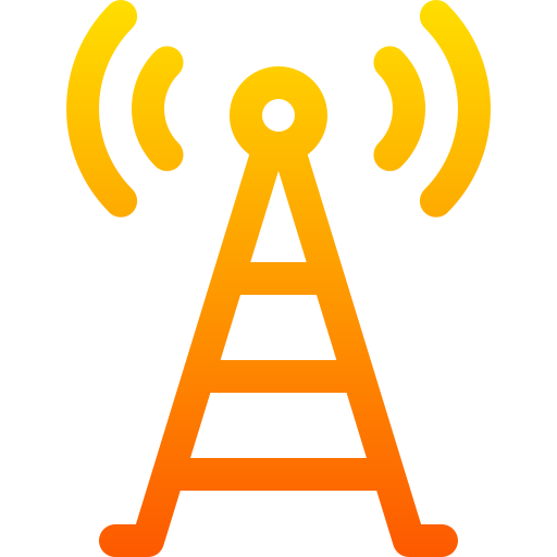 antena Basic Gradient Lineal color Ícone