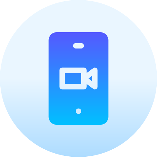 ビデオ通話 Basic Gradient Circular icon