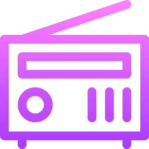 라디오 Basic Gradient Lineal color icon