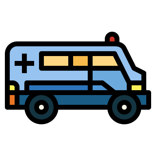Ambulance Smalllikeart Lineal Color icon
