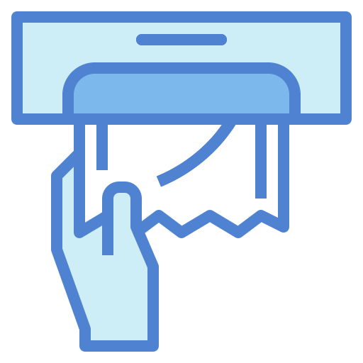 Paper towel Generic Blue icon