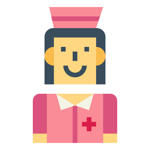 krankenschwester Smalllikeart Flat icon