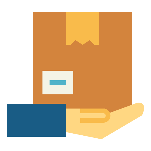 caja de entrega Smalllikeart Flat icono