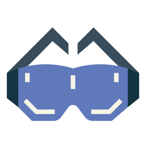 sicherheitsbrille Smalllikeart Flat icon
