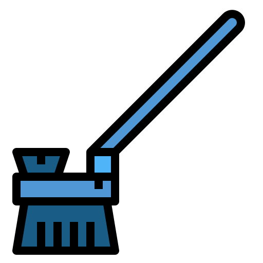 Toilet brush Smalllikeart Lineal Color icon